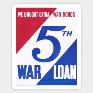 WWII 5th War Loan Sticker